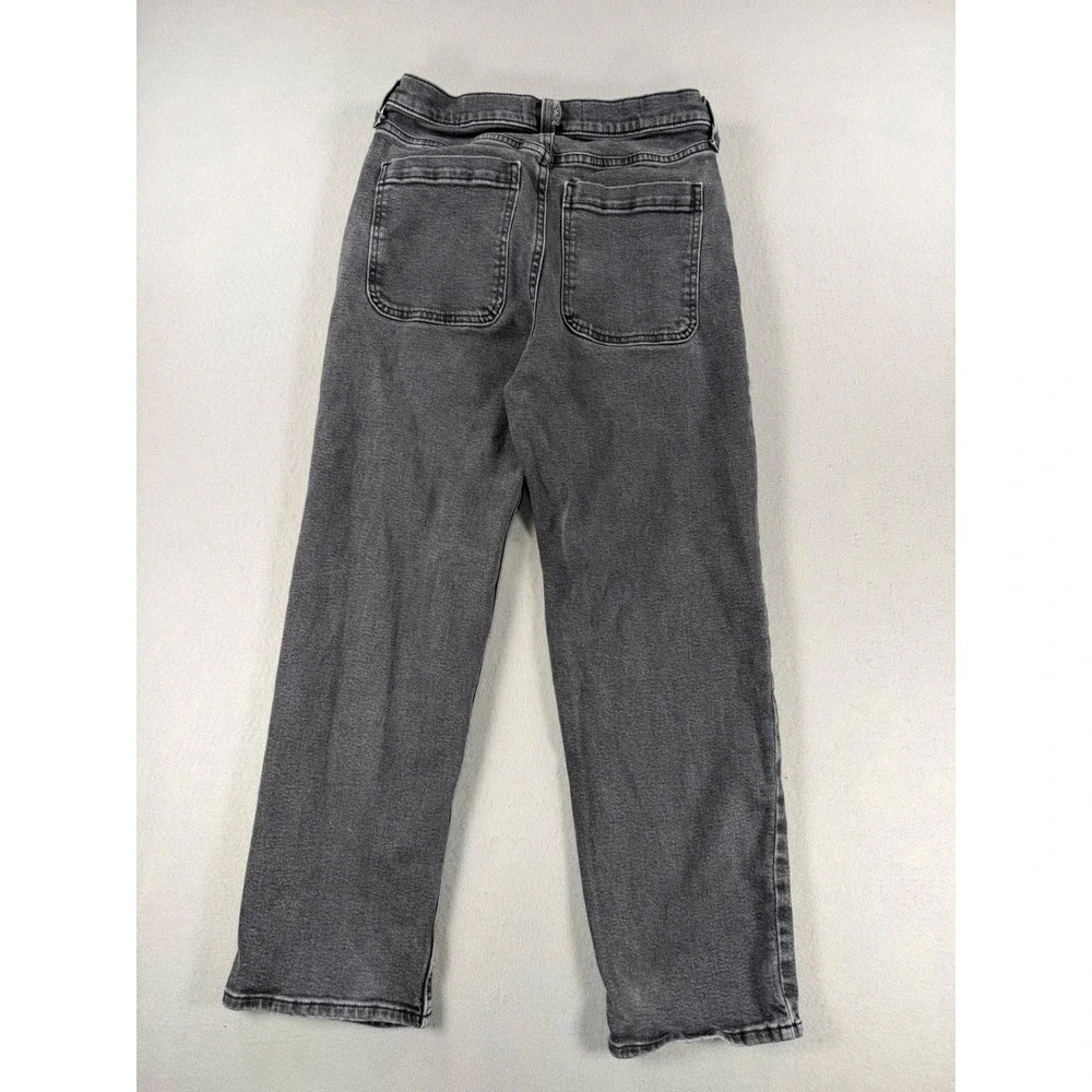 Y2K Hollister Baggy Jeans Mens 28x30 Washed Black High Rise Straight